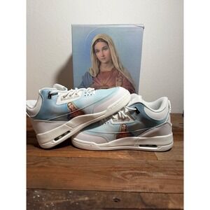 Kito Wares Mother Mary‎ Tribus Sneakers Monastery Blue White Mens Size 9 NEW